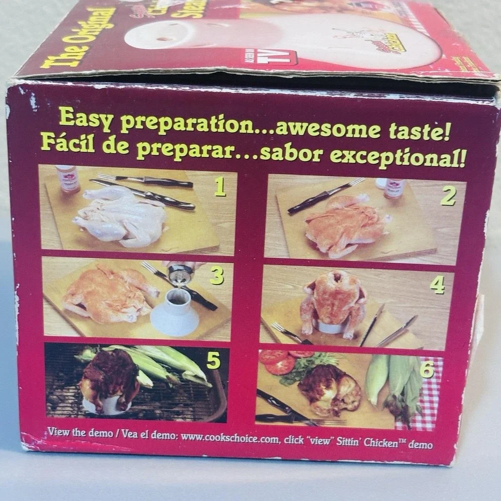 The Original Sittin' Chicken Steamer Seen on TV Cook's Choice Easy Thanksgiving